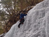 アイスクライミング　中津川　山吹沢の滝